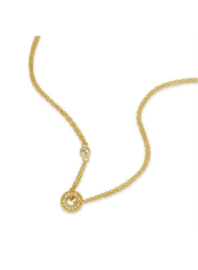 Circquela Yellow Gold Plated Stainless Steel Chain Necklace for Women