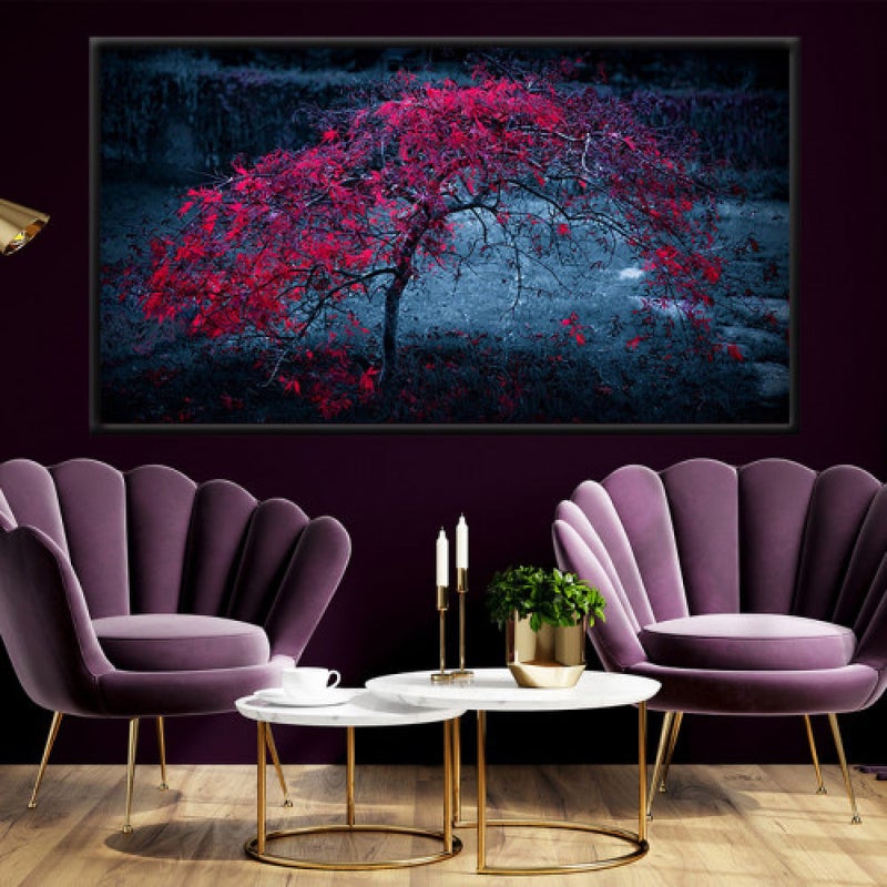 ماركتنا لوحة قماشية بتصميم مودرن مع برواز مجوف مقاس (70×50) قطعة واحدة - Image 1