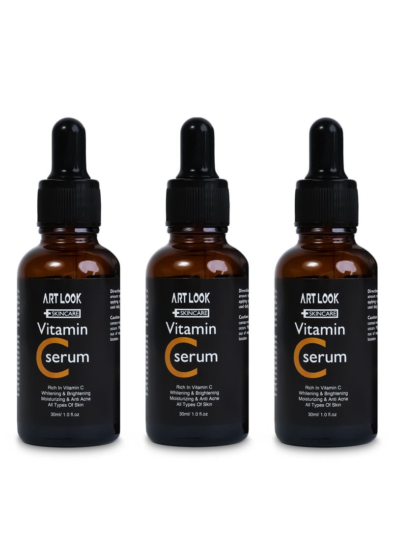 ARTLOOK PACK OF 3-Anti Ageing Vitamin C Serum 30ml  - Image 1