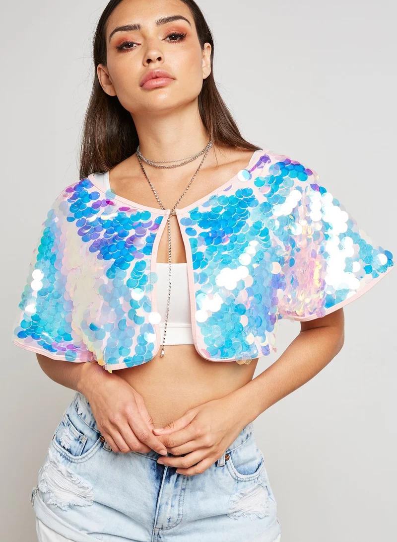 SOUTH BEACH Holographic Kimono