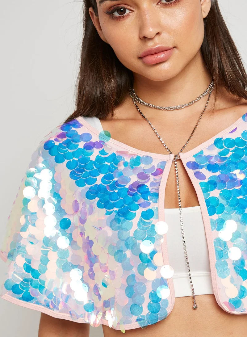 SOUTH BEACH Holographic Kimono