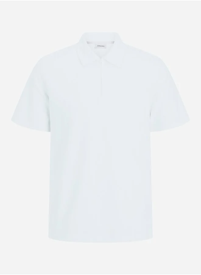 JACK & JONES Jack & Jones Solid Short Sleeve Polo T-Shirt