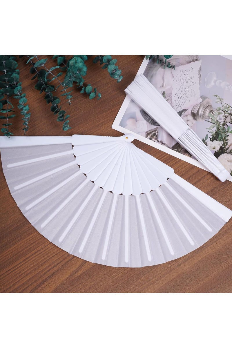 Chinese Style Lace Folding Hand Fan - Elegant Bamboo Flower Fan for Dancing, Weddings, Summer Parties, and Decoration | Traditional Design Portable Folding Fan  - Image 1