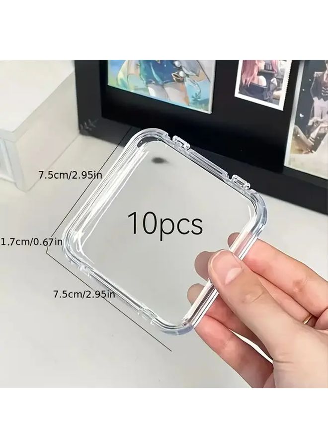 13 Pcs Acrylic Jewelry Box With Hinged Locking Lid Multi Compartment Organizer - Image 5