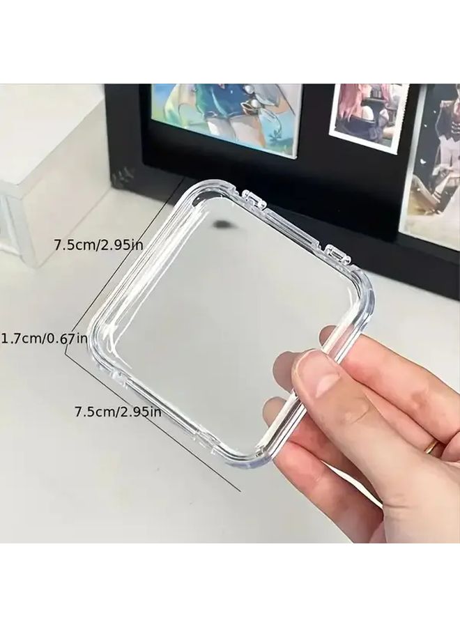 13 Pcs Acrylic Jewelry Box With Hinged Locking Lid Multi Compartment Organizer - Image 3