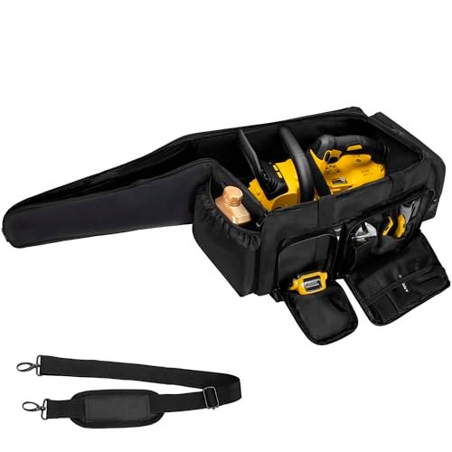 OUUTMEE Chainsaw Carrying Case Waterproof Foldable Chainsaw Storage Bag Compatible with EGO Dewalt Greenworks 14 16 18 Inch Cordless Power Chainsaw Accessories - Image 1