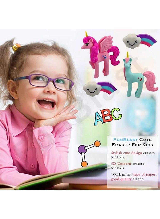 فنبلاست ممحاة فن بلاست للأطفال - ممحاة يونيكورن للأطفال، مجموعة أدوات مكتبية يونيكورن، ممحاة يونيكورن، هدايا يونيكورن، ممحاة مطاطية للأطفال، مجموعة ممحاة كهدية إرجاع، مجموعة ممحاة يونيكورن - Image 2