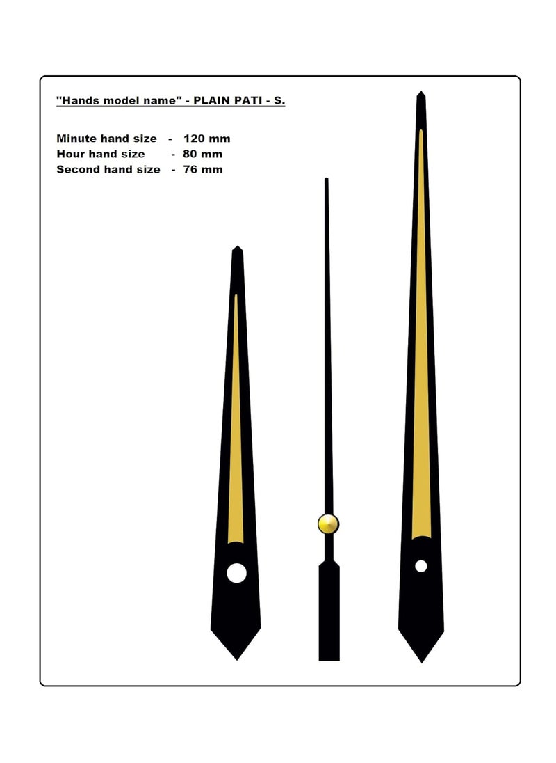 KEDAR KEDAR Ajanta Quartz Ortime Sweep Silent Movement Machine for Wall Clock with Fancy Needles Made in IndiaS055  - Image 2