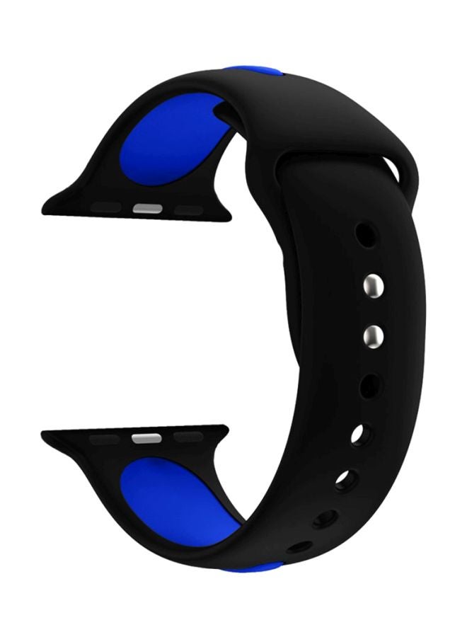 Voberry Replacement Band For Apple Watch Series 4 Blue/Black - Image 1