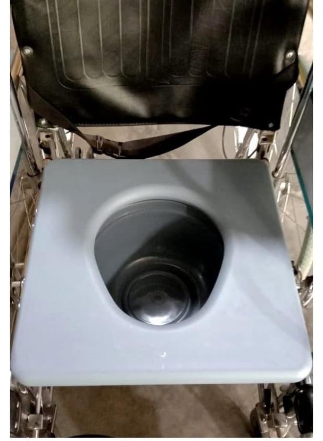 Media Wheelchair Steel Frame Bathroom Chair Medical Bathroom Chair - JL609 - Image 3