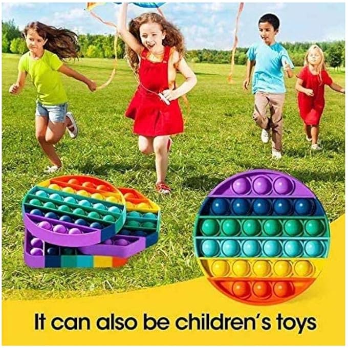 ALISSA 3 PCS PUSH POP BUBBLE SENSORY DECOMPRESSION TOYS SILICONE PRESSURE TOYS SQUEEZE SENSORY TOYS - Image 4