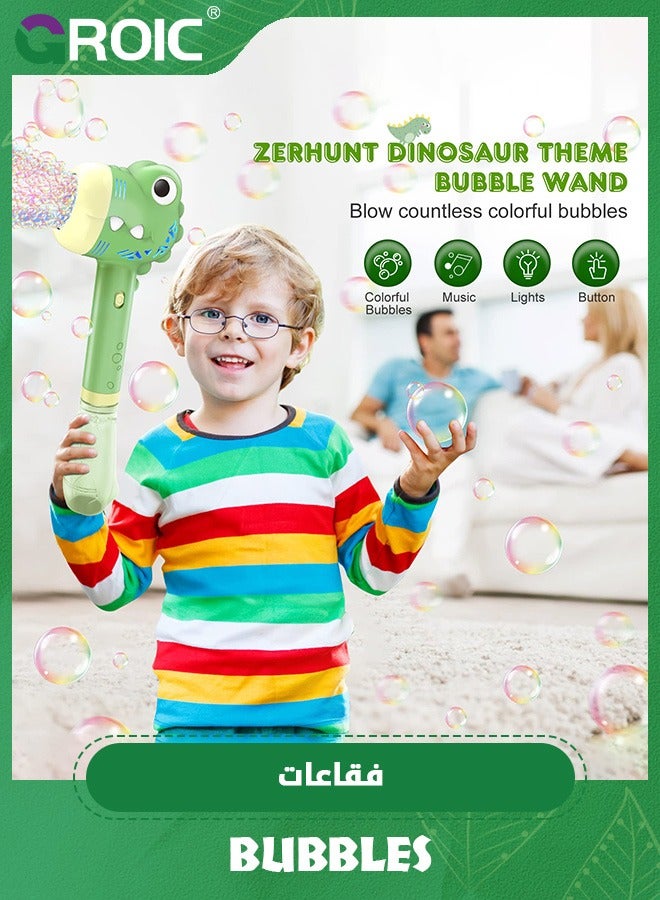 GROIC مسدسات آلية للفقاعات، مسدس صانع الفقاعات مع الضوء والموسيقى للأطفال، عصا صانع الفقاعات، ألعاب خارجية، هدايا الحفلات، آلة فقاعات للأطفال - Image 2