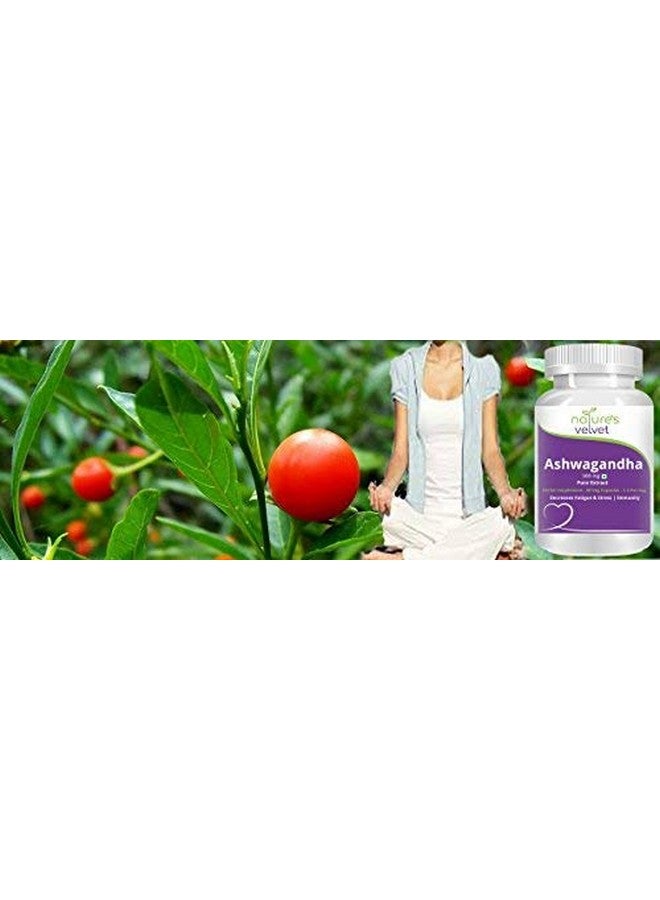 nature's velvet Natures Velvet Ashwagandha Tablets with Immunity Support and Stress Relief 60 Capsules(Pack of 1)  - Image 4