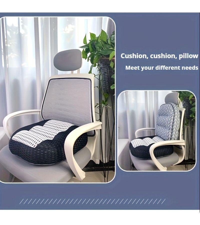 Black Memory Foam Car Seat Cushion Anti Slip Breathable For Long Drives - Image 4
