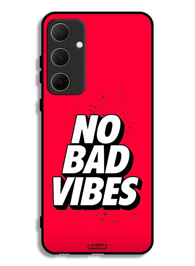 Tolwak Samsung Galaxy A35 5G Protective Case Cover No Bad Vibes - Image 1