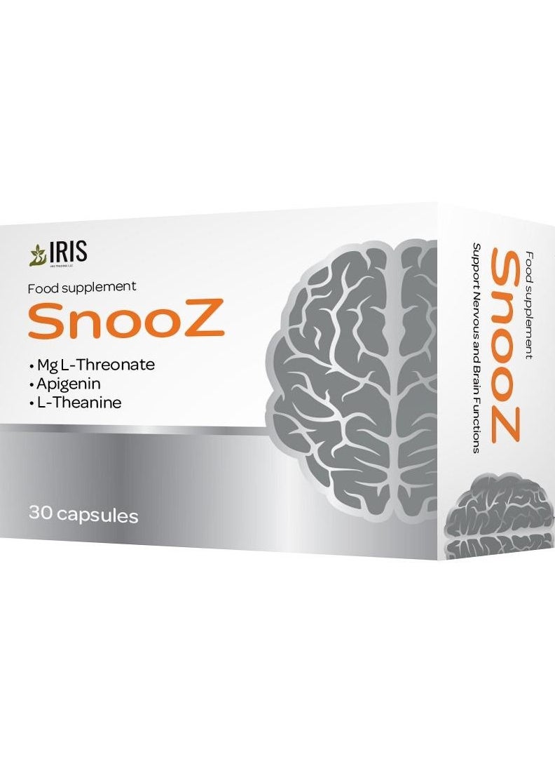 SNOOZ Supplement Supports Nervous And Brain Functions 30's Capsules  - Image 1