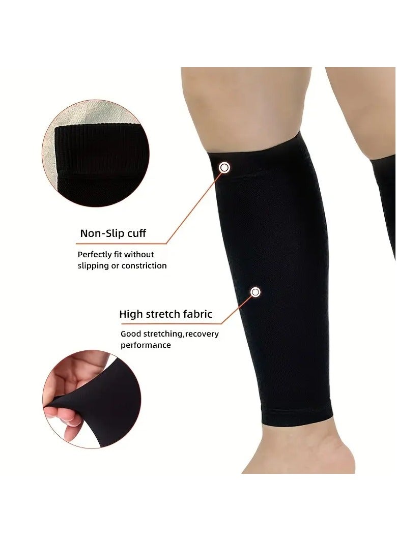 Goolsky 1 Pair Sport Compression Calf Sleeves 20-30mmHg Leg Pressure Sock Running Cycling Leg Warmers Protection Calf Support  - Image 4