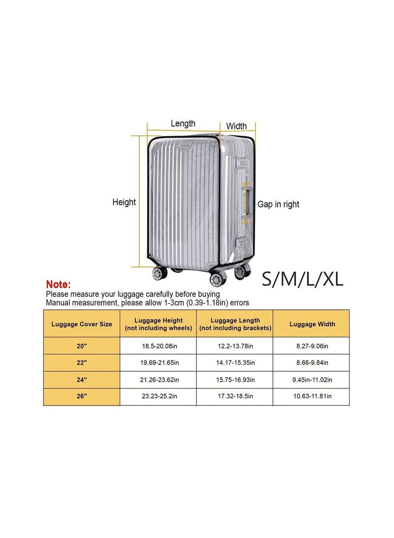 Full Transparent Luggage Protector Cover Thicken Suitcase Protector Cover PVC Suitcase Cover Rolling Luggage Cover extra large - Image 2