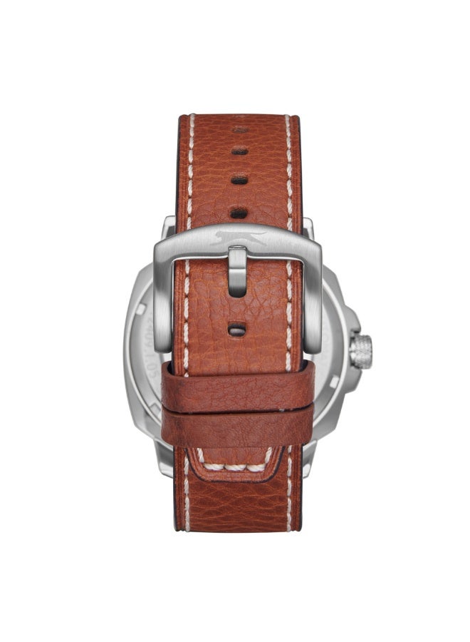 سلازنجر ساعة جلد أوتوماتيكية .... -  مم - Image 2