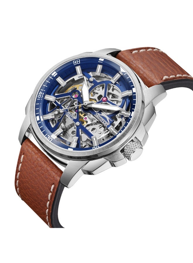 سلازنجر ساعة جلد أوتوماتيكية .... -  مم - Image 4