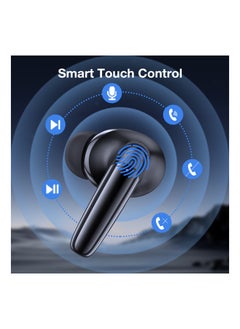 1Hora 1 Hora Earbuds Wireless Bluetooth 5.3 with Charging Case, Waterproof Earphones, Built in Mic Headset, Deep Bass Headphones Compatible with Smart Phone, Laptop, Tablet, AUT207 Black  - Image 5