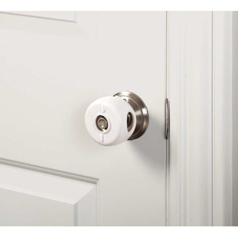 KidCo Door Knob Covers 3 pkg White Child Proof Door Knob Covers Toddler Door Locks Baby Proof Safety Locks for Doors