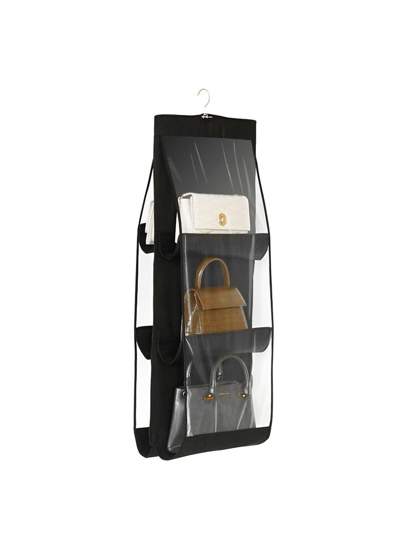 Bag Storage Hanging Bag Double-sided Transparent Six-layer Storage Bag Bedroom Wardrobe Storage Bag Dust-proof BagBlack 6 Black 6 - pzsku/Z1596D17A5BF47AAA365DZ/45/_/1727185119/1e84f9f8-0899-4ad6-b57b-e05e31decaf8