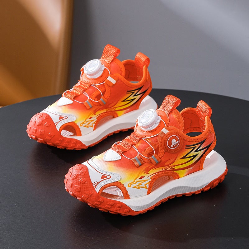 Children'S Sports Sandals Boys Closed-Toe Sandals Summer Big Kids Beach Shoes Boys Frame Shoes Trendy - Image 2