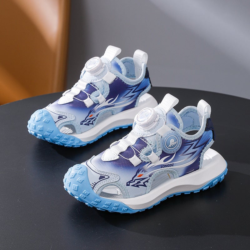 Children'S Sports Sandals Boys Closed-Toe Sandals Summer Big Kids Beach Shoes Boys Frame Shoes Trendy - Image 3