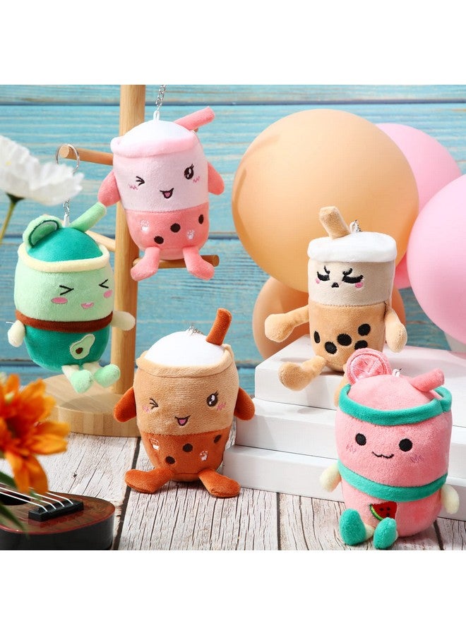 Zhanmai Zhanmai 12 Packs 5 Inch Bubble Tea Plush Pillow Bubble Tea Keychains Bulk Mini Stuffed Animal Birthday Party Favors for Wallet Backpack Purse - Image 3