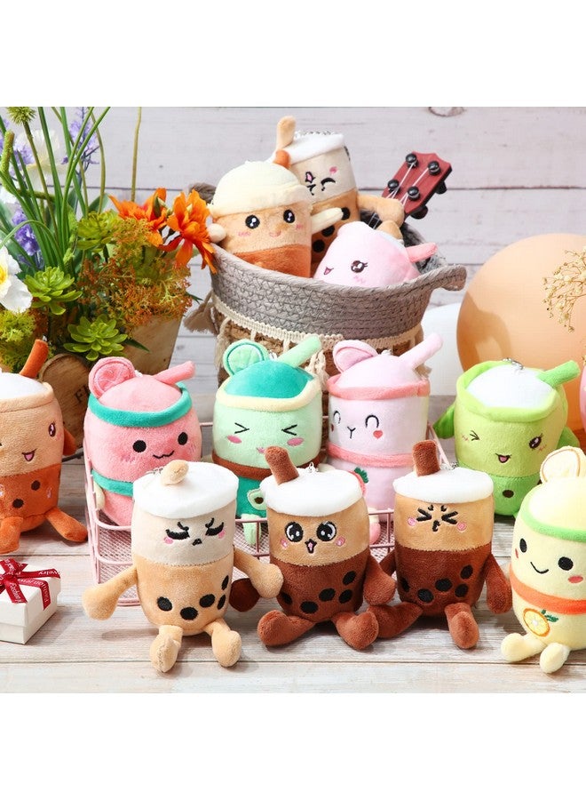 Zhanmai Zhanmai 12 Packs 5 Inch Bubble Tea Plush Pillow Bubble Tea Keychains Bulk Mini Stuffed Animal Birthday Party Favors for Wallet Backpack Purse - Image 5