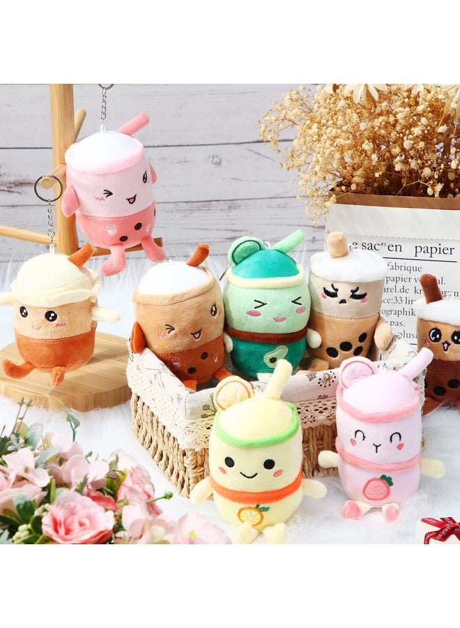 Zhanmai Zhanmai 12 Packs 5 Inch Bubble Tea Plush Pillow Bubble Tea Keychains Bulk Mini Stuffed Animal Birthday Party Favors for Wallet Backpack Purse - Image 4