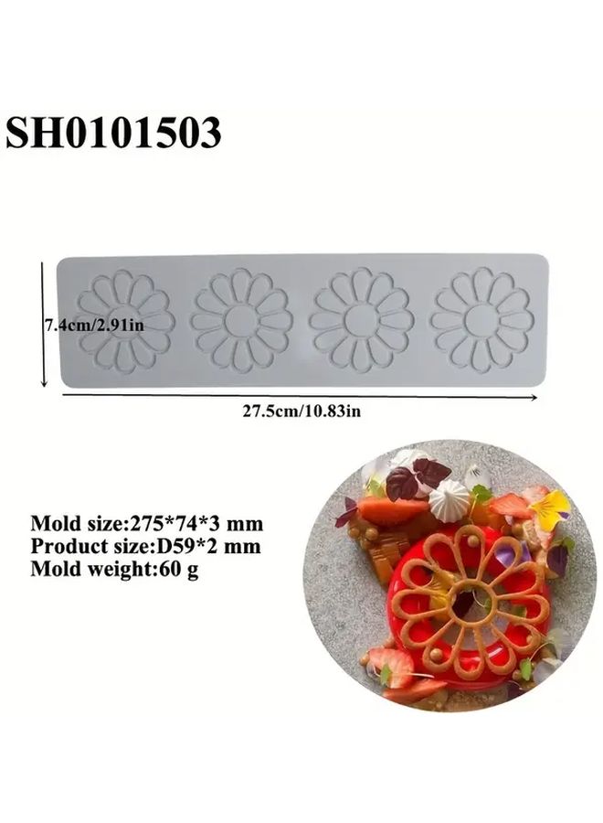 Silicone Lace Molds 1503 Flower Fondant Cake Decorating Tool For Wedding Birthday - Image 4