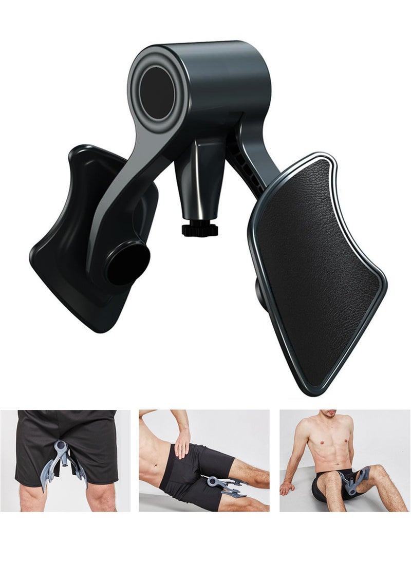 Uwals Kegel Trainer Men's Endurance Trainer, Women's Pelvic Floor Muscle Strengthening Trainer, Inner Thigh Muscle Training Enhancer, Lift & Shape Leg Clips (Black)  - Image 1