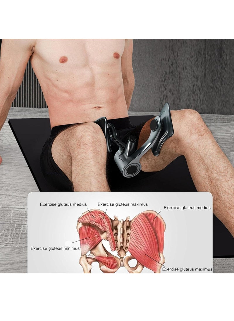 Uwals Kegel Trainer Men's Endurance Trainer, Women's Pelvic Floor Muscle Strengthening Trainer, Inner Thigh Muscle Training Enhancer, Lift & Shape Leg Clips (Black)  - Image 2