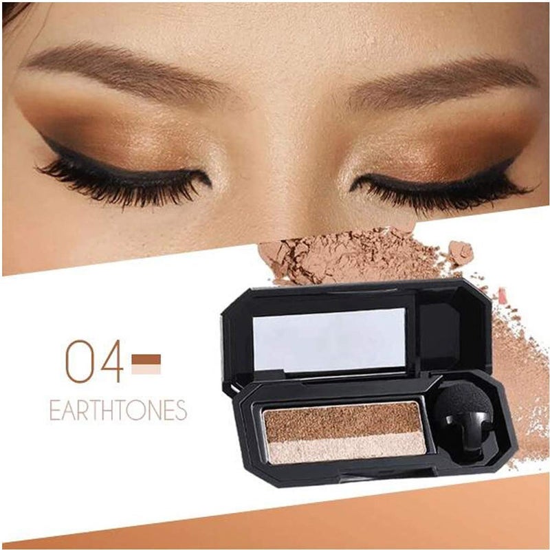 Aaiffey Dual-Color Waterproof Eyeshadow with Exquisite Glitters and Smooth Texture, Long Lasting for Eye Makeup - Image 2