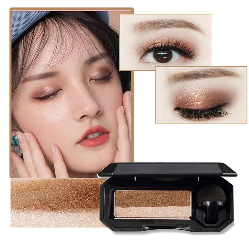 Aaiffey Dual-Color Waterproof Eyeshadow with Exquisite Glitters and Smooth Texture, Long Lasting for Eye Makeup - Image 3