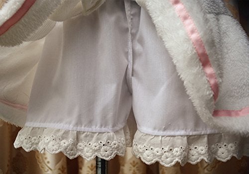 Smiling Angel White Sweet Girls Womens Plush Lolita Skirt Pantskirt - Image 4
