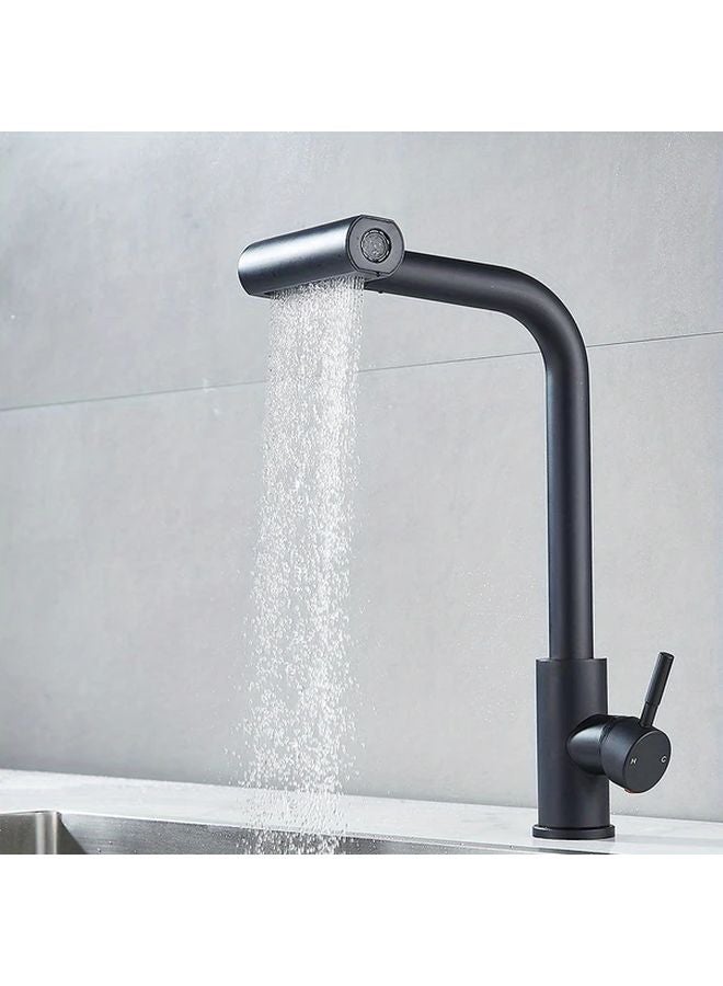 Matte Black Pull Out Kitchen Faucet 4 Water Flow Modes Extendable 27 56 Inch Tube - Image 5