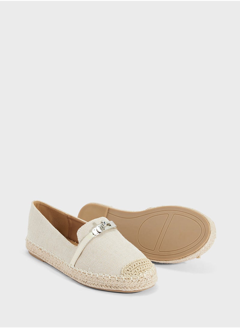 ELLA Canvas Espadrille With Buckle  - Image 3