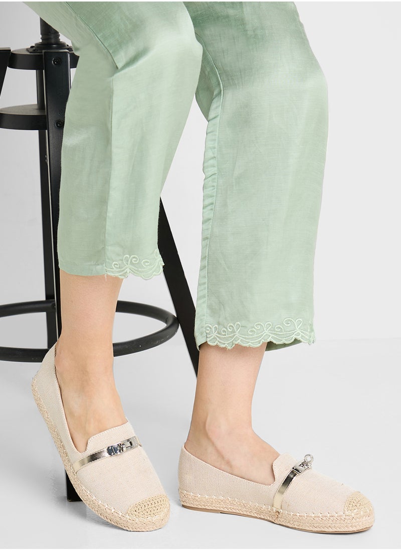 ELLA Canvas Espadrille With Buckle  - Image 5