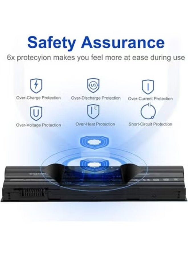 High-Capacity Replacement Laptop Battery – Extended Life Power Cell Compatible with Professional Latitude Series – Premium Rechargeable Battery for Long-Lasting Performance – Black. - Image 4