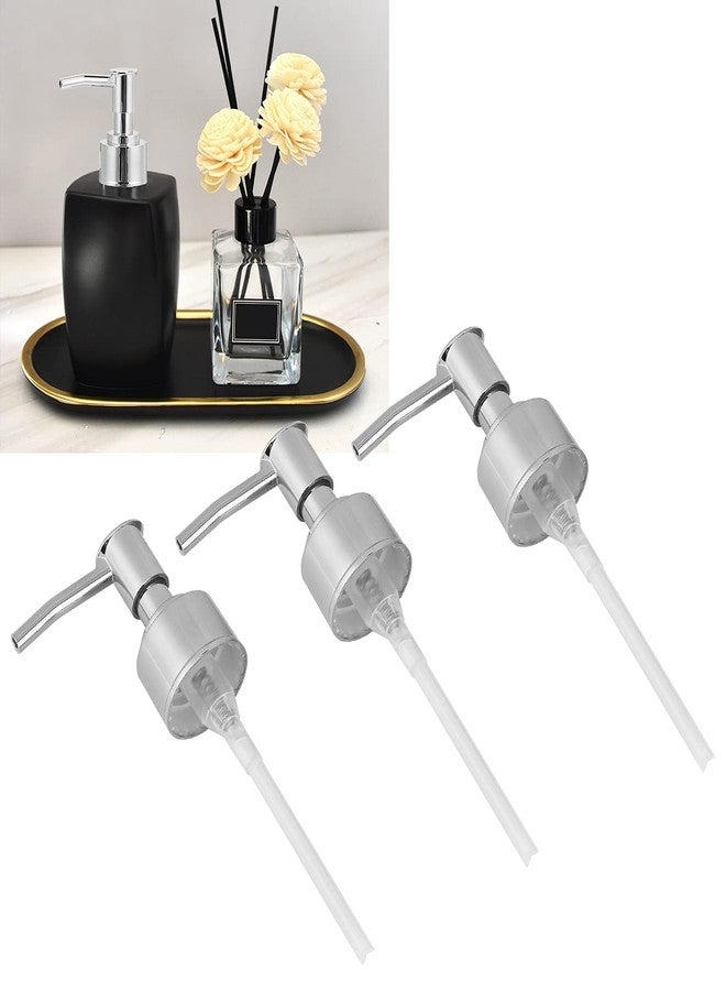 Generic Conditioner Bottle Pump, Dispensing Pump Convenient 360 Degree Rotate Exquisite for Bathroom for Home for Hand for Shower Gel(Silver)' - Image 2