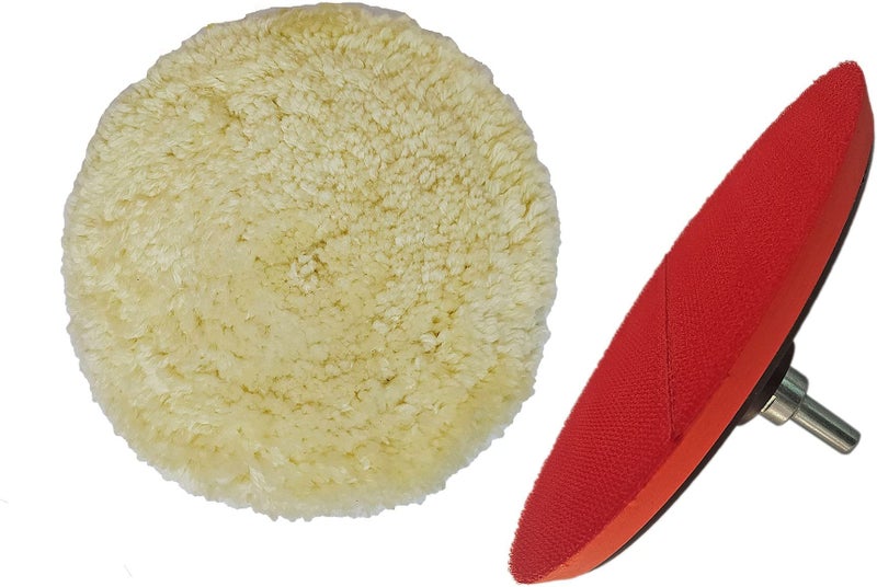 DUMDAAR 7inch Wool Pad and 7inch Backing pad with M14 adaptor - Image 4