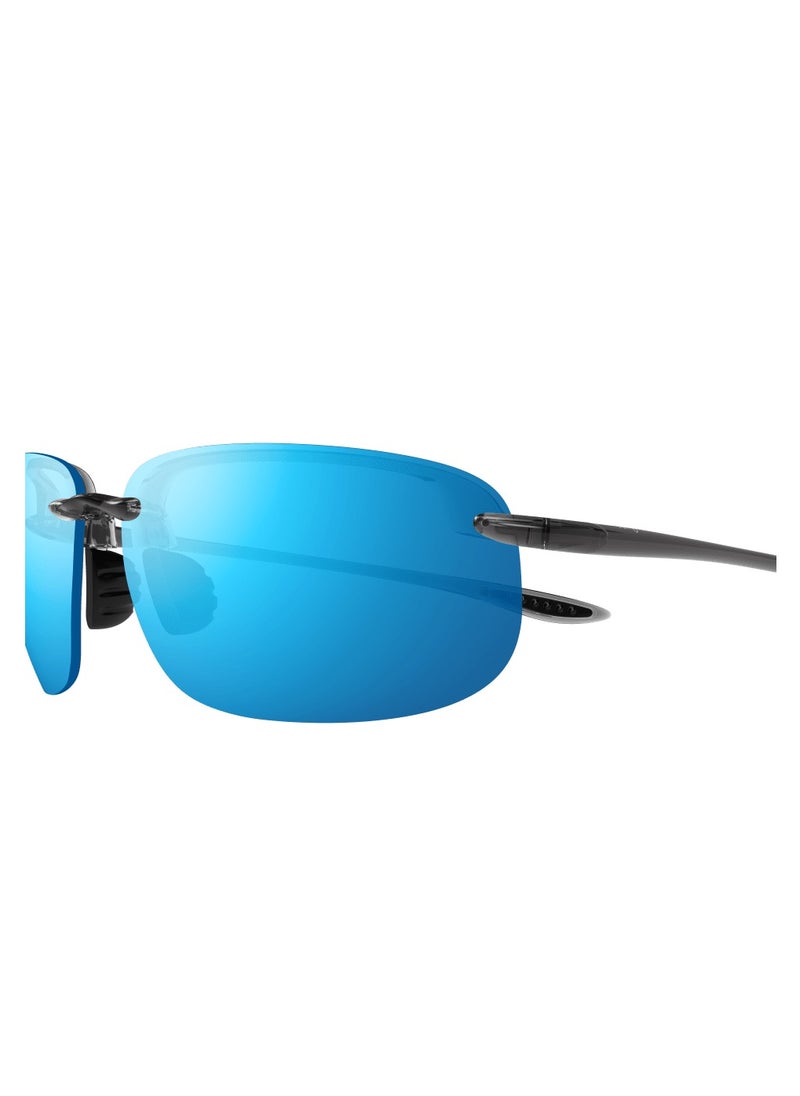 MAUI JIM Maui Jim Ho'okipa XLarge 456-14A Unisex Polarized Rectangular Sunglasses – 68 mm Lens Size  - Image 2