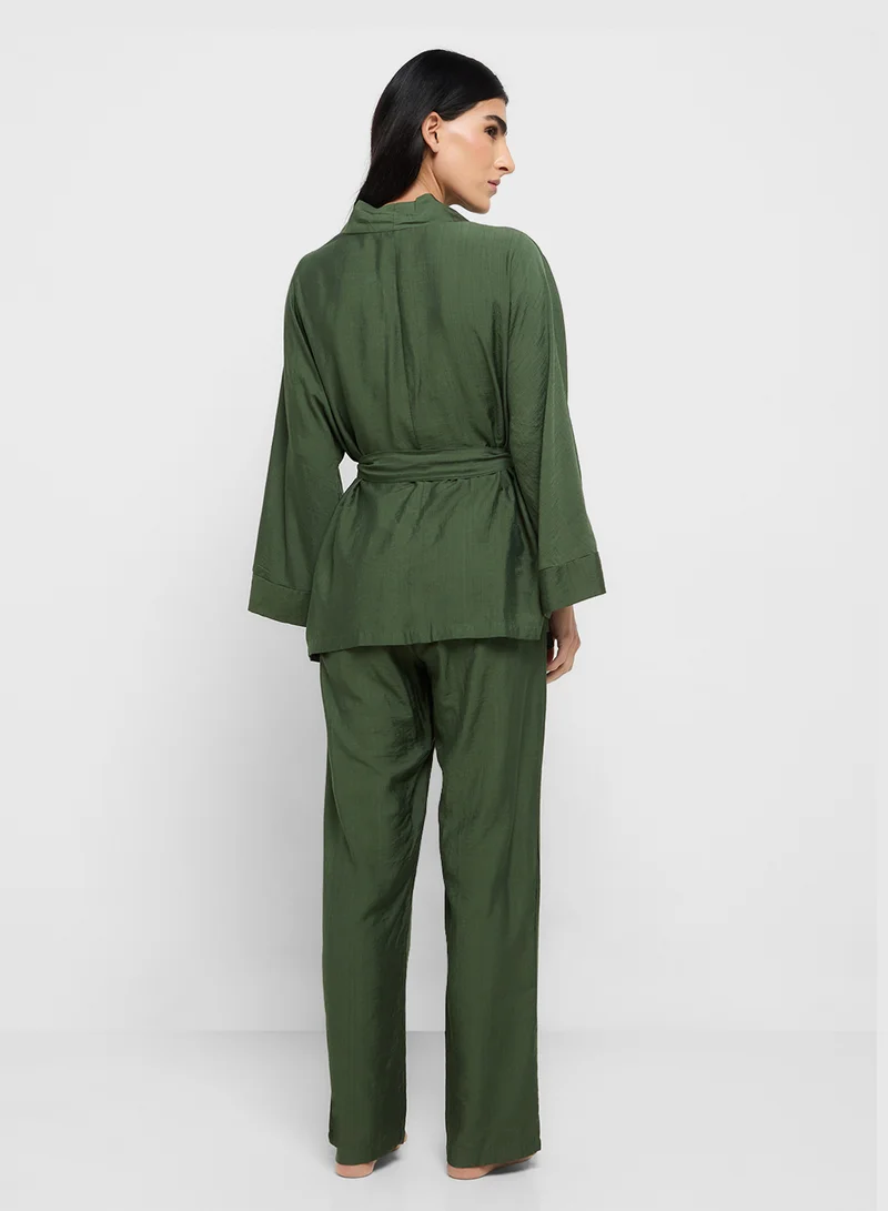 ايلا Wrap Top Pyjama Set