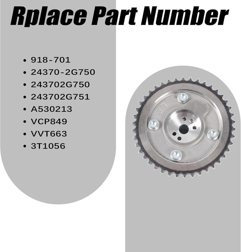 AUCERAMIC CVVT Exhaust Camshaft Sprocket Gear for Hyundai and Kia Vehicles - Image 2