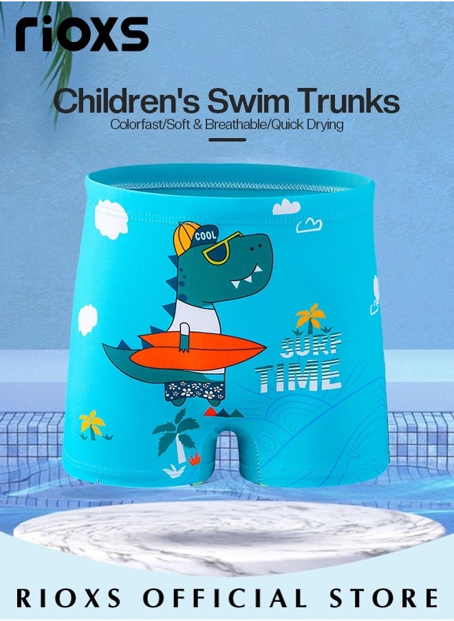 RIOXS Boys' Swimming Set,Short Swim Trunks And Swim Cap,Anti-Fog Wide View Swimming Goggles With Nose Clip Ear Plugs Goggle Case,Complete Swimwear Kit For Little Kids Boys 3-15 Beach Pool Hawaii  - Image 5