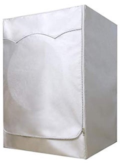 Scrolls Silver Coating Oxford Cloth Full-automatic Roller Washing Machine Washer Dryer Cover Waterproof Sun-resistant Dust Cover XL (60-85 CM)  - Image 2