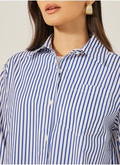 Oversized Striped Collared Shirt - pzsku/Z1597787AAFB7970BC884Z/45/_/1739732075/2c6628f3-57ee-44c9-b0f8-94bf9e1cef8a